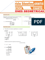 Progresion Geométrica para Cuarto Grado de Secundaria