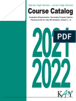 Course Catalog: Graduation Requirements - Secondary Program Options Planning Guide For Katy ISD Students, Grades 6 - 12