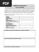 Formato Solicitud Curso Cerrado - Capacitaciones