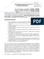 Form 3. Acta de Reincorporacion Laboral Y-O Notificacion de Recomendaciones Laborales