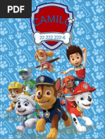 Pedatrico Paw Patrol Niño