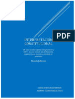 La Interpretación Constitución - Canales Huamán Alvaro