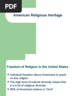 American Religious Heritage