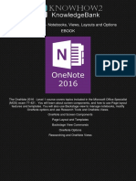 Onenote 2016 Notes