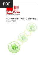 SIM7000 Series - PING - Application Note - V1.00