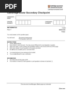 Mock Assessmet 2 Grade 8 Math Paper 1