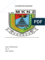 Tugas Komputer Akuntansi: Nama: Ni Kadek Irawati No: 17 Kelas: XI AKKL 2