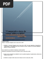 Comparativo de Cierre de Ventas Aida y Spin