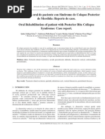 Rehabilitación Oral de Paciente Con Síndrome de Colapso Posterior de Mordida Reporte de Caso