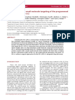 Structural Basis For Small Molecule Targeting of The Programmed Death Ligand 1 (PD-L1)