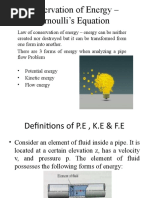 Conservation of Energy - Bernoulli's Equation