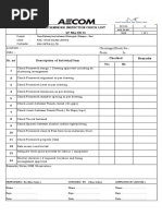 Formwork Inspection Check List: Rev - No. 0