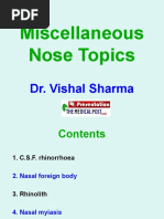 17 CSF Rhinorrhea FB Nose Myiasis Choanal Atresia