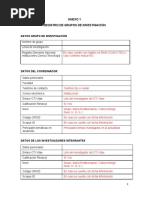 Anexo 1 - Registro Grupos de Investigacion