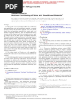 Moisture Conditioning of Wood and Wood-Based Materials: Standard Guide For