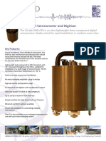 Cmg-6Td: Broadband Seismometer and Digitiser