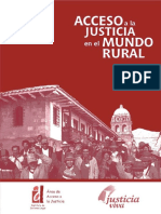 Acceso A La Justicia en El Mundo Rural