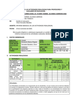 Reporte de Informe Noviembre