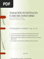 Tasación Punitiva en Caso de Concurso