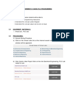 EXPERIMENT 6 BASIC PLC PROGRAMMING Virtual PLC