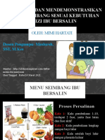 Menyusun Dan Mendemonstrasikan Menu Seimbang Sesuai Kebutuhan Gizi (Mimi Hartati)