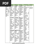 Matriz de Consistencia Metodologica - Ingenieria Hidraulica