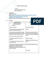 Detailed Lesson Plan in Health 1