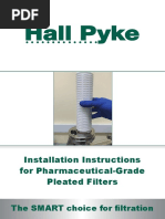 Installation Instructions For Pharmaceutical-Grade Pleated Filters