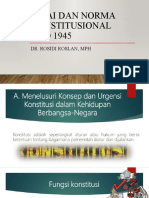 Pertemuan 5 - Dinamika Dan Tantangan Konstitusi Dalam Kehidupan Berbangsa Dan Bernegara