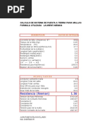 Calculo de La Malla A Tierra Excel