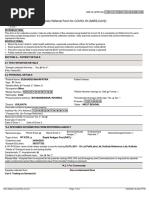 Icmr Specimen Referral Form For Covid-19 (Sars-Cov2) : (These Fields To Be Filled For All Patients Including Foreigners)