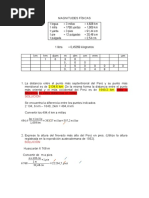 Ejercicios Resueltos de Magnitudes