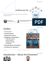 Designing A Wood Beam Per The NDS 2018: Discovering Different Wood Products and Their Design Process