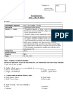 Prueba 2 Del Plan Lector 3° Básico