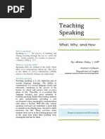 Teaching Speaking