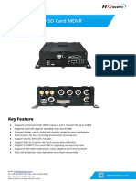 4ch 1080P AHD SD Card MDVR: Datasheet