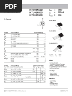 IXTY02N50D IXTU02N50D IXTP02N50D: High Voltage Power MOSFET V 500V 200ma