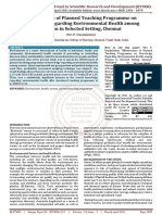 Effectiveness of Planned Teaching Programme On Knowledge Regarding Environmental Health Among Women in Selected Setting, Chennai