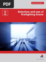 Selection and Use of Firefighting Foams: Information Bulletin