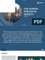 The Human Person in Society 1