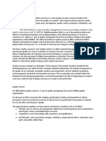 ISO 9000 Defines As "Part of Quality Management Focused On Providing Confidence That Quality Requirements Will Be Fulfilled