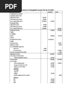 Computation of Chargeable Income Tax - Answer