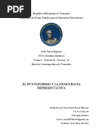 El Puntofijismo y La Democracia Representativa - Jesus