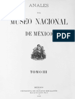 Anales Del Museo Nacional de México. Núm. 3. Tomo III