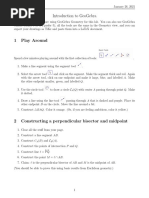 Introduction To Geogebra