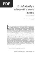 El Chalchihuitl y El Tzilacayotli, La Esencia Humana