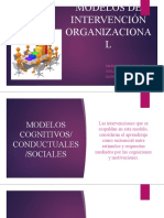 Modelos de Intervención Organizacional