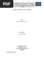 Valeria Toro - Taller 4. Entropía y Ciclos Térmicos