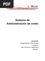 Sistema de Administración de Costo