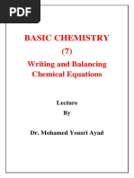 Basic Chemistry (7) : Writing and Balancing Chemical Equations